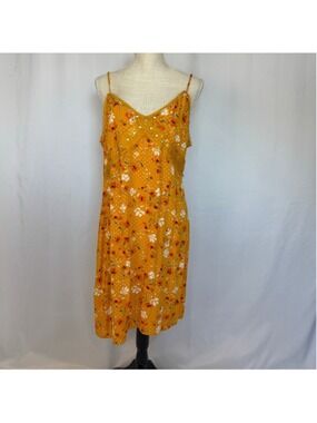 Idyllwind Yellow Floral Mini Slip Dress Women’s XL Boho Cowgirl